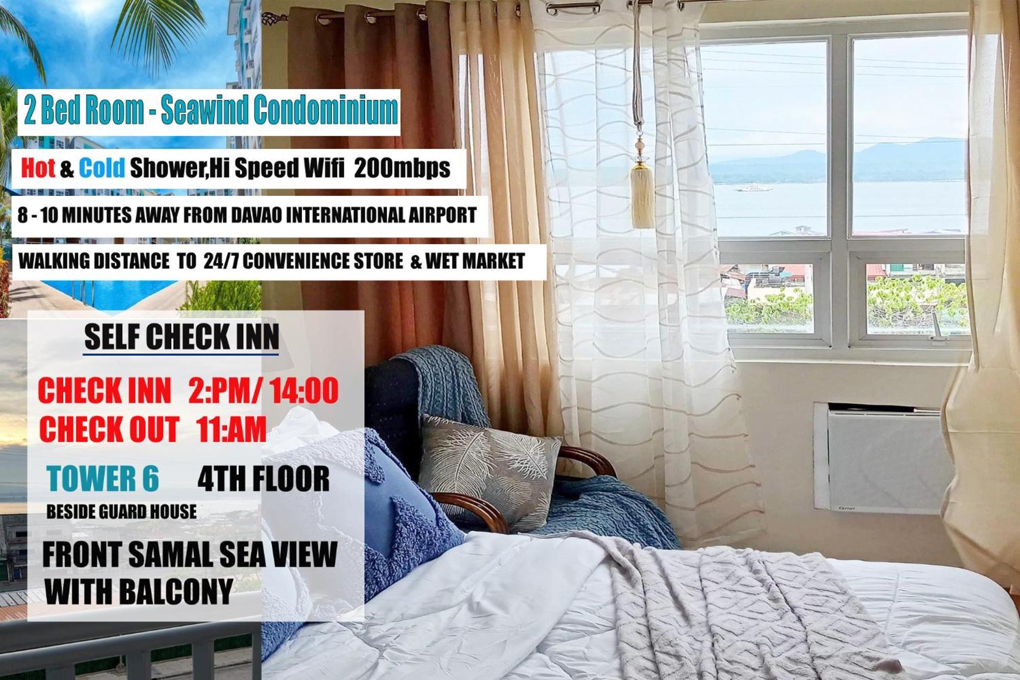 4Th Floor - Sea View Of Seawind Condominium 达沃 外观 照片